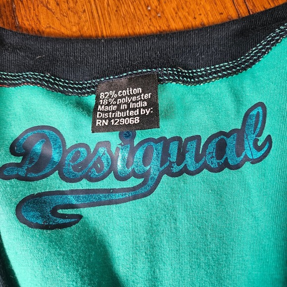 Desigual Women's Patchwork Floral Sleeveless V Neck Midi Dress Size L Boho Art - Picture 7 of 11